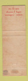 Matchbook Cover - Hotel Pennsylvania St Petersburg FL WEAR