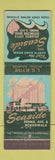 Matchbook Cover - Seaside Hotel Atlantic City NJ
