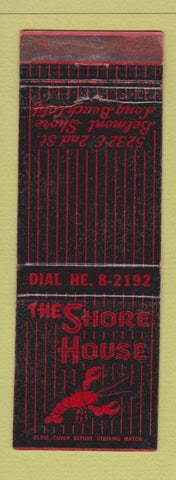 Matchbook Cover - The Shore House Long Beach CA WORN