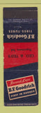 Matchbook Cover - BF Goodrich Tires Geo & Ted's Hagerstown IN WEAR
