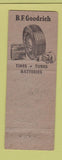 Matchbook Cover - BF Goodrich Tires Geo & Ted's Hagerstown IN WEAR