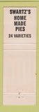 Matchbook Cover - Swartz Restaurant Decatur IL