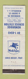 Matchbook Cover - Mobil oil gas Newbridge Hicksville LI NY WEAR