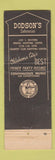 Matchbook Cover - Dodson's Cafeterias Oklahoma City OK