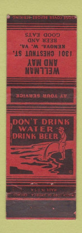 Matchbook Cover - Wellman and May Kenova WV WEAR