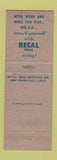 Matchbook Cover - Regal Pale Beer San Francisco CA