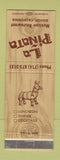 Matchbook Cover - La Pinata Mexican Restaurant Bishop CA