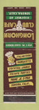 Matchbook Cover - Longhorn Club Cafe Sonora CA