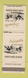Matchbook Cover - Lafayette Town House Portland ME
