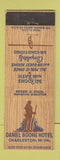 Matchbook Cover - Daniel Boone Hotel Charleston WV WEAR