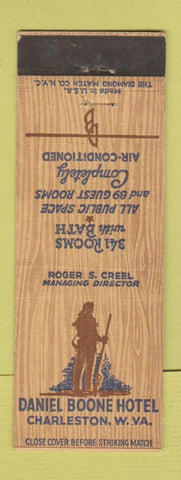 Matchbook Cover - Daniel Boone Hotel Charleston WV WEAR
