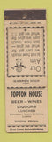 Matchbook Cover - Topton House Topton PA WEAR