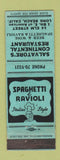 Matchbook Cover - Salvatore's Continental Restaurant Long Beach CA