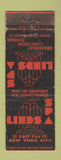 Matchbook Cover - Linds Spa New York City Federal WORN