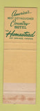 Matchbook Cover - The Homstead Hot Springs VA