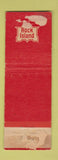 Matchbook Cover - Rock Island Railroad WORN BACK