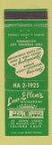 Matchbook Cover - Lew & Ellen's Restaurant Salinas CA