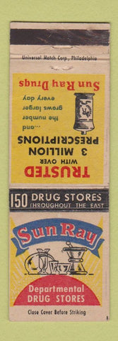 Matchbook Cover - Sun Ray Drug Stores