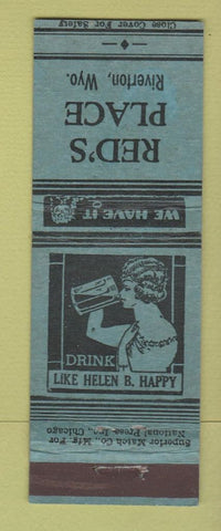 Matchbook Cover - Red's Place Riverton WY girlie WEAR