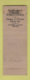Matchbook Cover - Renton Cafe WA ADVANCE WEAR