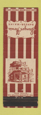 Matchbook Cover - Bangor House Bangor ME