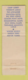 Matchbook Cover - Yosemite Park and Curry Company CA