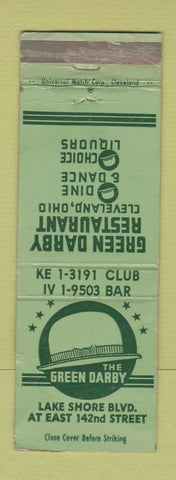 Matchbook Cover - Green Darby Cleveland OH retaurant  WEAR