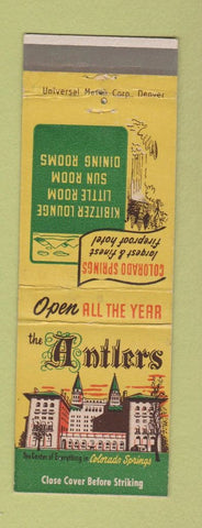 Matchbook Cover - Antlers Colorado Springs