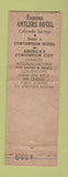Matchbook Cover - Antlers Colorado Springs