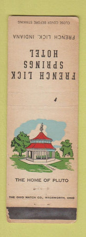 Matchbook Cover - French Lick Springs Hotel IN WORN