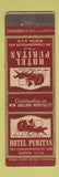 Matchbook Cover - Hotel Puritan Boston MA