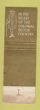 Matchbook Cover - York Valley Inn York PA WORN