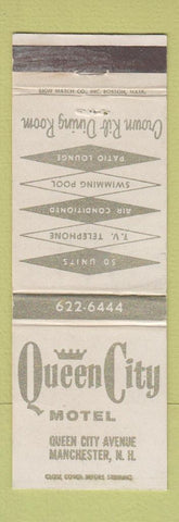 Matchbook Cover - Queen City Motel Manchester NH