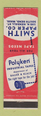 Matchbook Cover - Smith Paper Company South Bend MA Polyken Tape