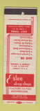 Matchbook Cover - Estee Sleep Shops Chicago IL Milwaukee WI beds WEAR