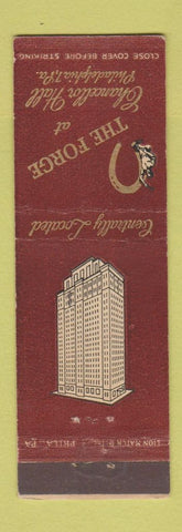 Matchbook Cover - Chancellor Hall Philadelphia PA The Forge