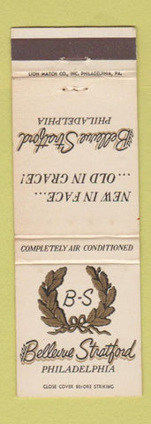 Matchbook Cover - Bellevue Stratford Hotel Philadelphia PA