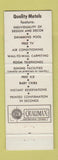 Matchbook Cover - Quality Motel Knoxville TN
