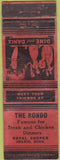 Matchbook Cover - The Rondo Osaxis MN WORN