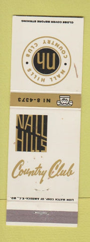 Matchbook Cover - Nall Hills Country Club Overland Park KS WEAR