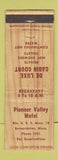 Matchbook Cover - Pioneer Valley Motel Bernardston MA WEAR