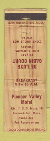 Matchbook Cover - Pioneer Valley Motel Bernardston MA WEAR