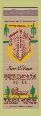 Matchbook Cover - Pioneer Hotel Tucson AZ
