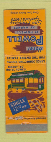 Matchbook Cover - Hotel Powell San Francisco CA