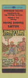 Matchbook Cover - Cullin's Standard oil gas Wayne MI hillbilly WEAR