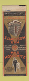 Matchbook Cover - Max Moscowitz Men's Clothes New York City WORN SAMPLE?