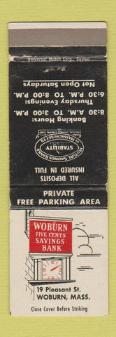 Matchbook Cover - Woburn Savings Bank MA WEAR
