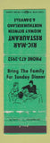 Matchbook Cover - Ric Mar Restaurant Northumberland Danville PA WEAR