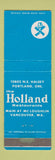 Matchbook Cover - The Holland Restaurants Vancouver WA Portland OR WEAR