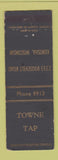 Matchbook Cover - Towne Tap Kenosha WI WEAR